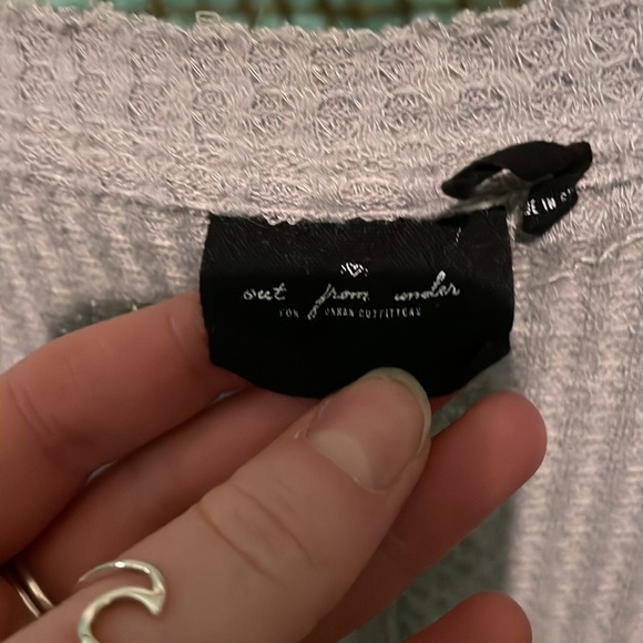 Grey waffle Henley - Picture 3 of 6